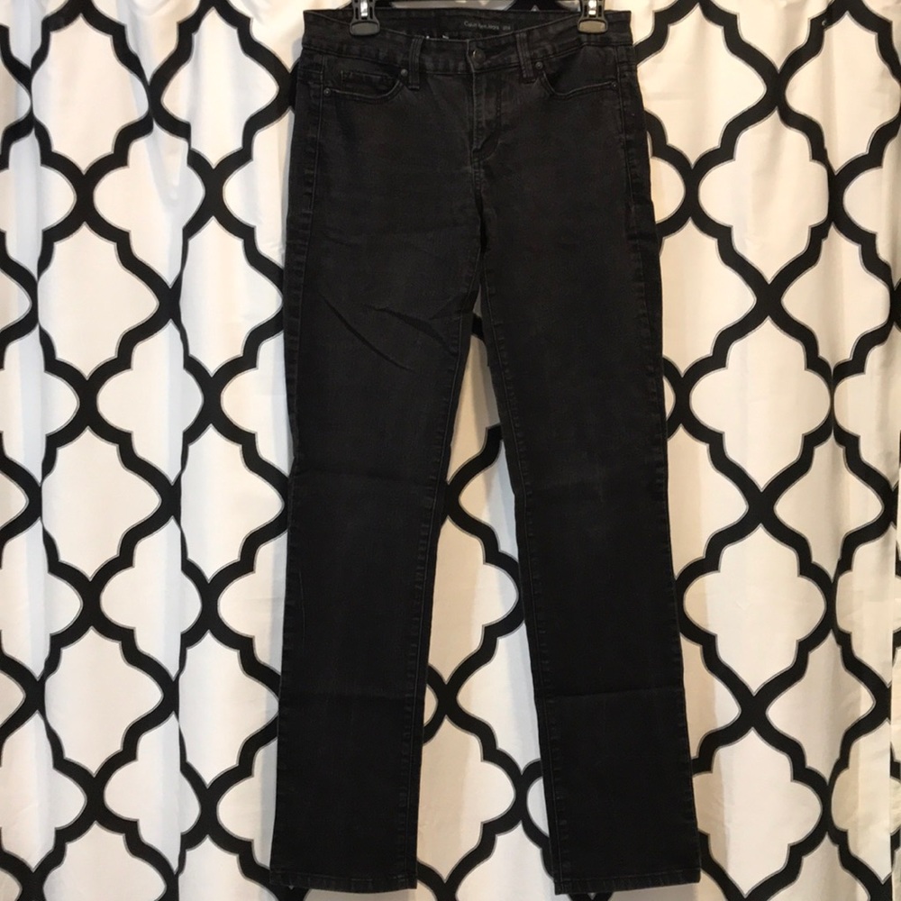 Black Calvin Klein Straight Leg Jeans